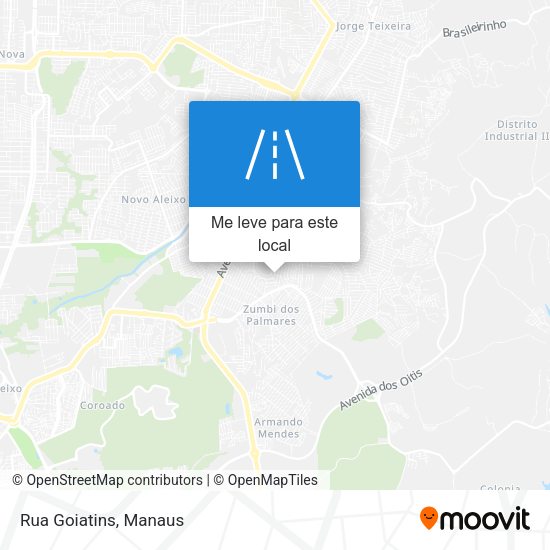 Rua Goiatins mapa