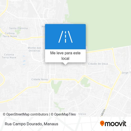 Rua Campo Dourado mapa