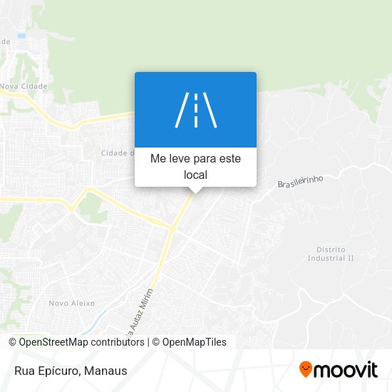 Rua Epícuro mapa