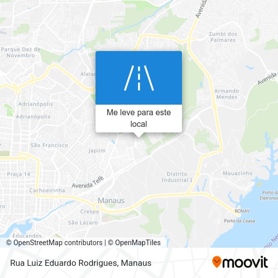 Rua Luiz Eduardo Rodrigues mapa