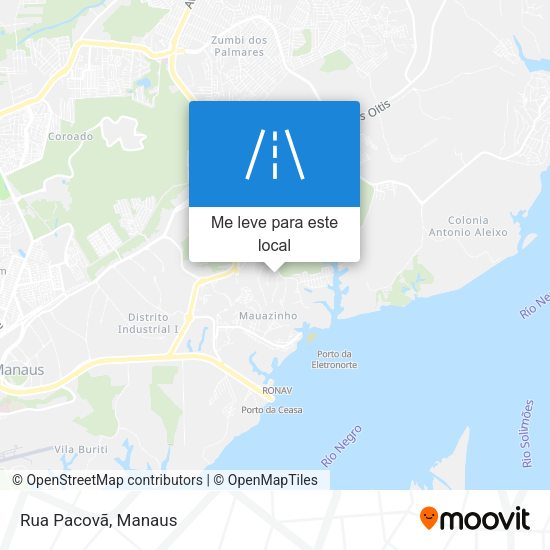Rua Pacovã mapa