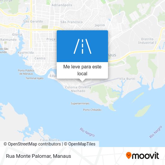 Rua Monte Palomar mapa