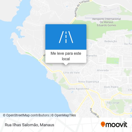 Rua Ilhas Salomão mapa