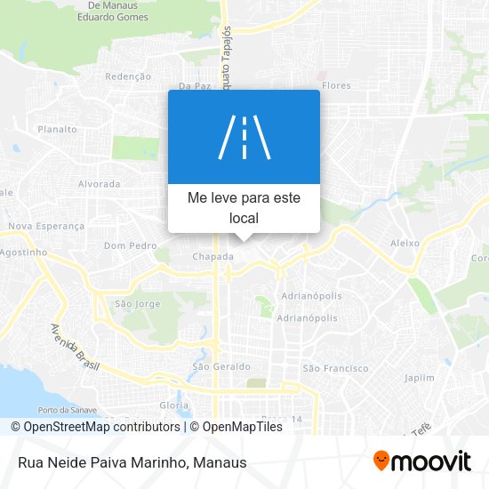 Rua Neide Paiva Marinho mapa