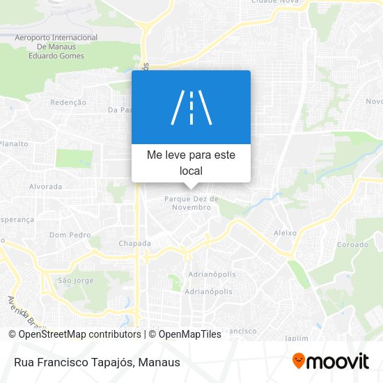 Rua Francisco Tapajós mapa