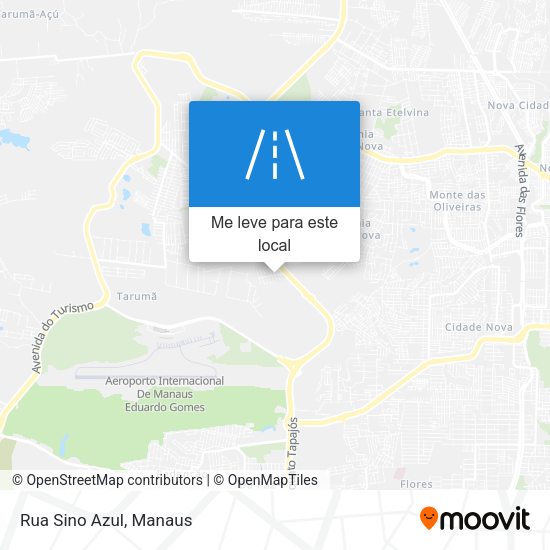 Rua Sino Azul mapa