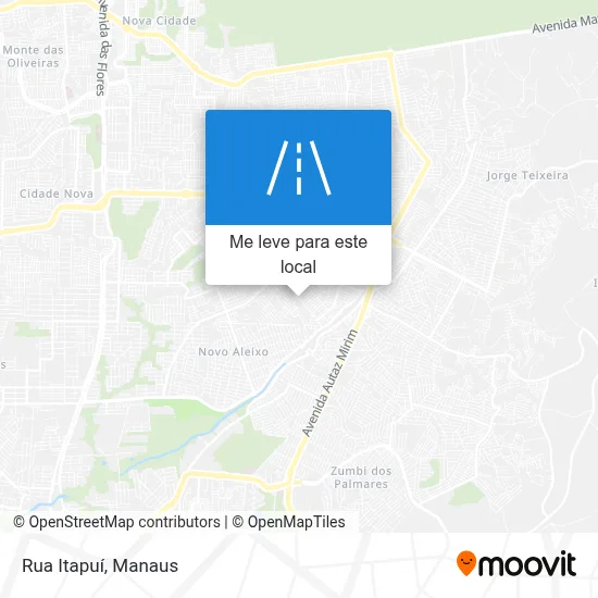Rua Itapuí mapa