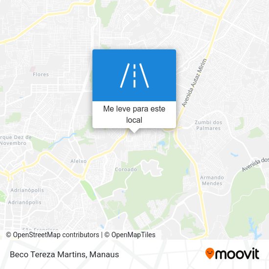 Beco Tereza Martins mapa