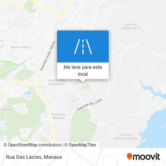 Rua Das Lacres mapa