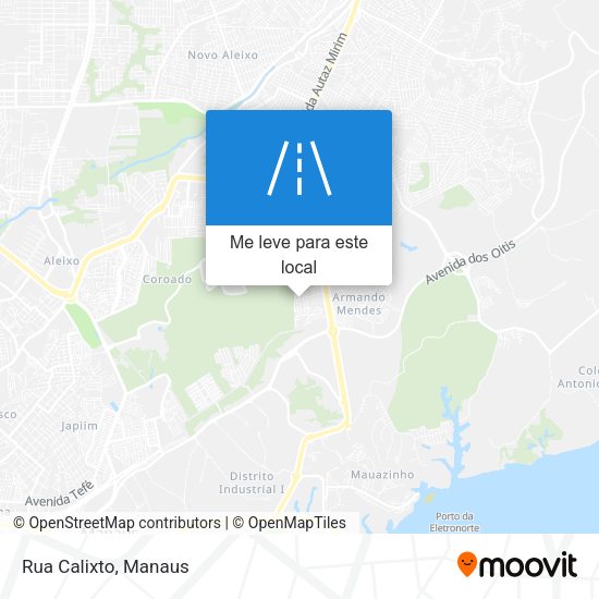 Rua Calixto mapa