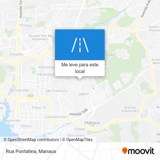 Rua Pontalina mapa