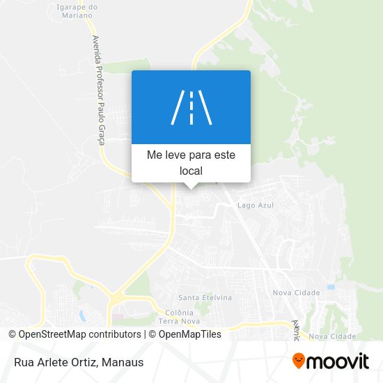 Rua Arlete Ortiz mapa