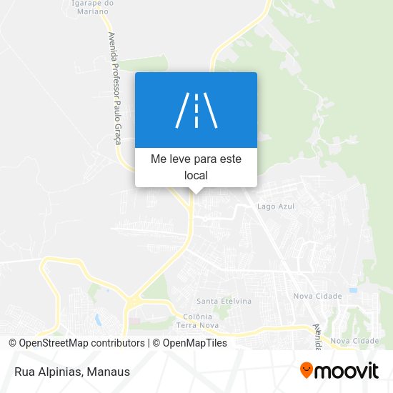 Rua Alpinias mapa