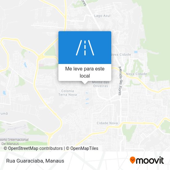 Rua Guaraciaba mapa