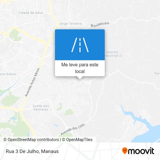 Rua 3 De Julho mapa