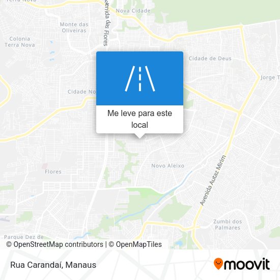 Rua Carandaí mapa