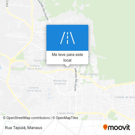 Rua Tapuiá mapa