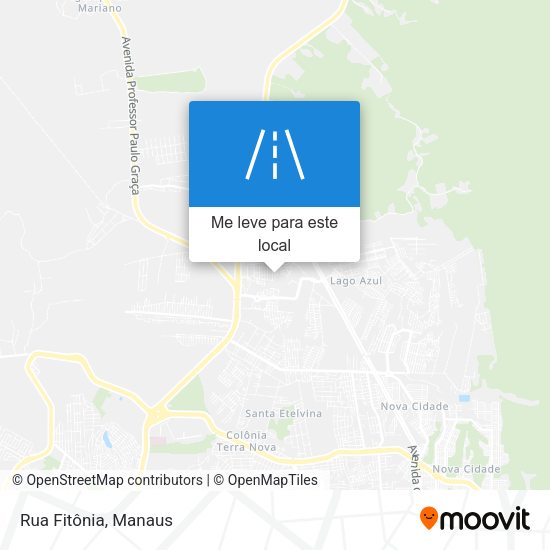 Rua Fitônia mapa