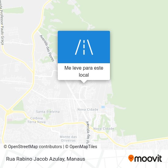Rua Rabino Jacob Azulay mapa