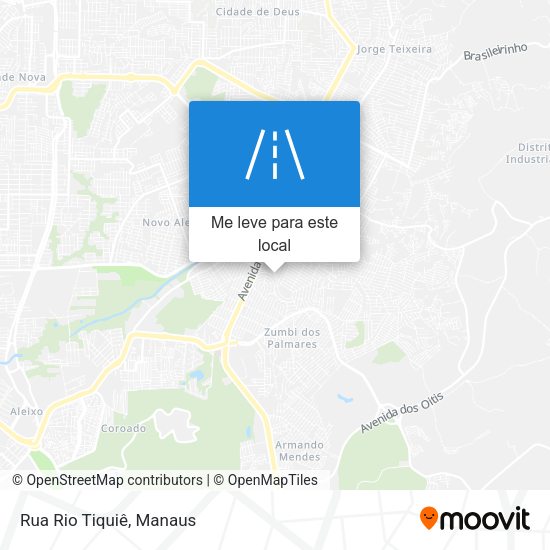 Rua Rio Tiquiê mapa