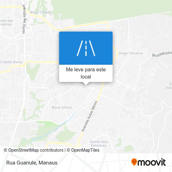 Rua Guanule mapa