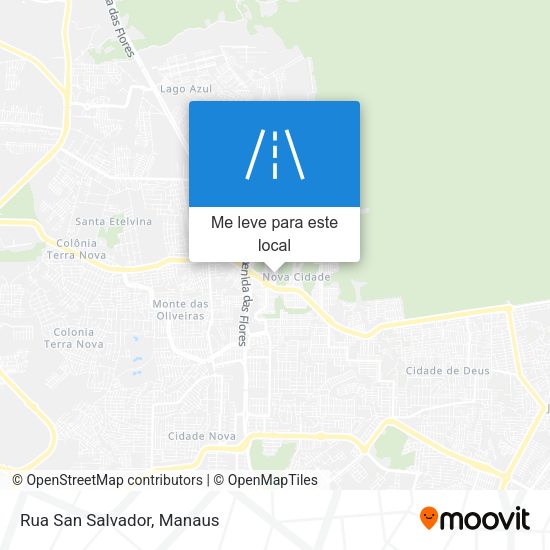 Rua San Salvador mapa