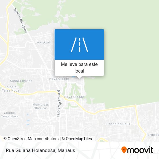 Rua Guiana Holandesa mapa