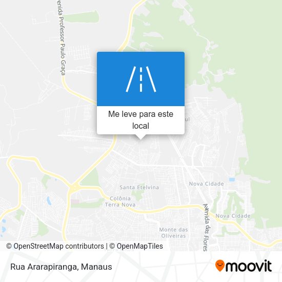 Rua Ararapiranga mapa