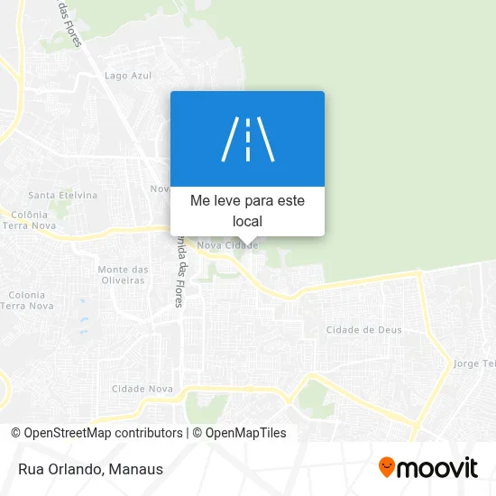 Rua Orlando mapa