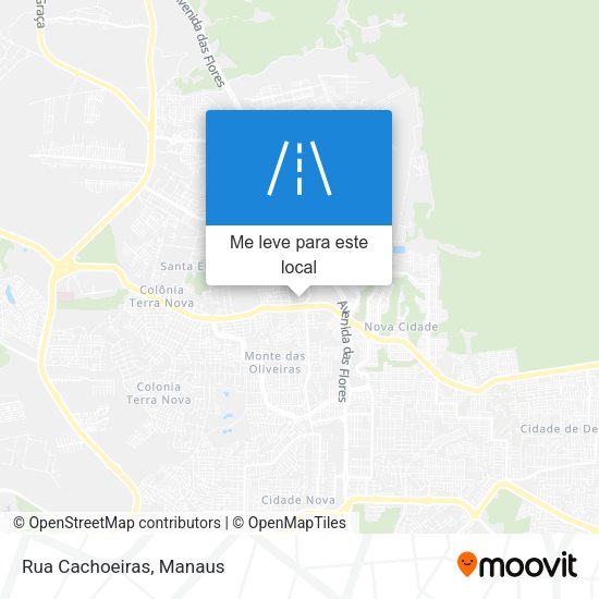 Rua Cachoeiras mapa