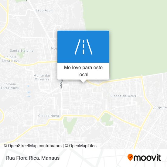 Rua Flora Rica mapa