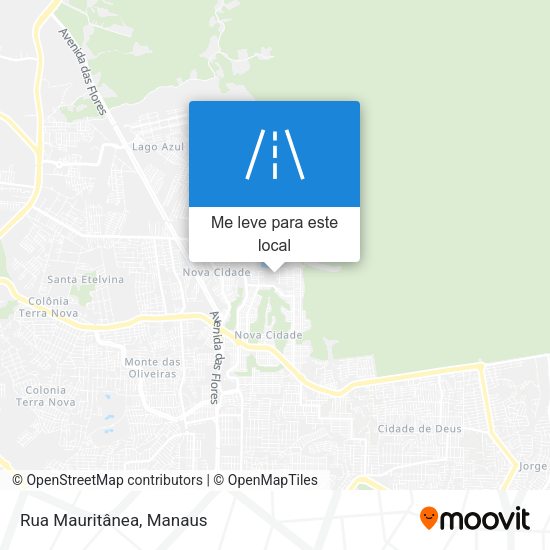 Rua Mauritânea mapa