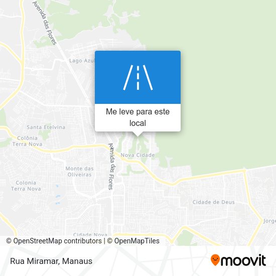 Rua Miramar mapa