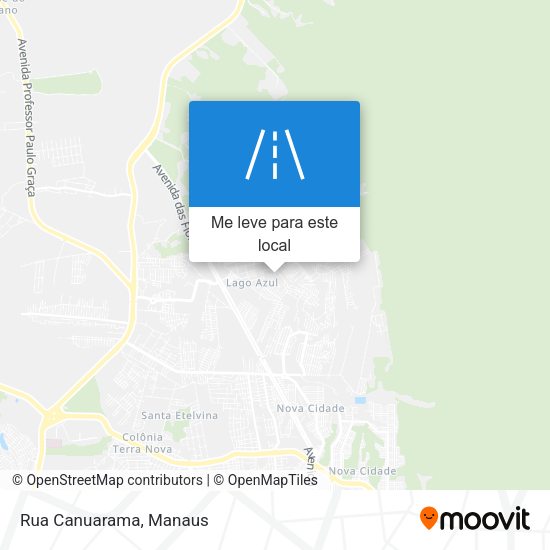 Rua Canuarama mapa
