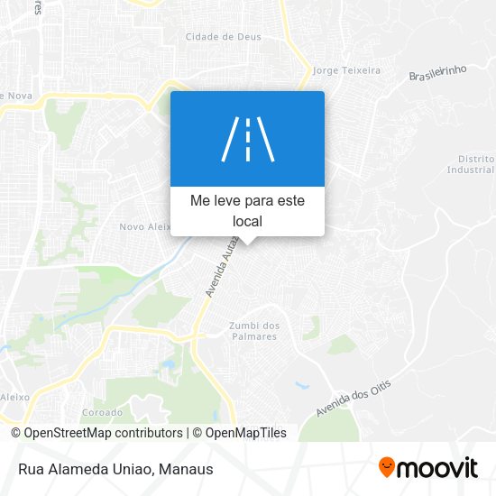 Rua Alameda Uniao mapa