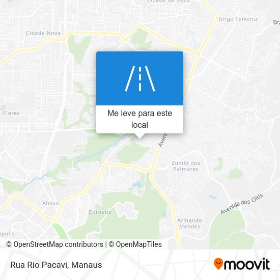 Rua Rio Pacavi mapa
