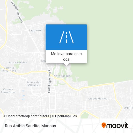 Rua Arábia Saudita mapa