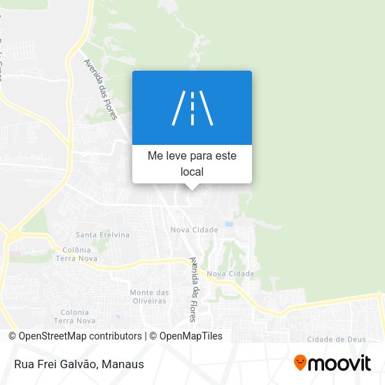 Rua Frei Galvão mapa