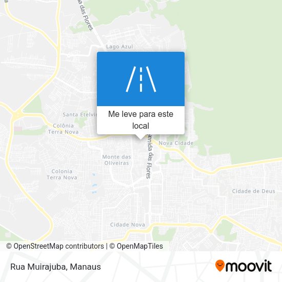 Rua Muirajuba mapa