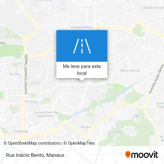 Rua Inácio Bento mapa