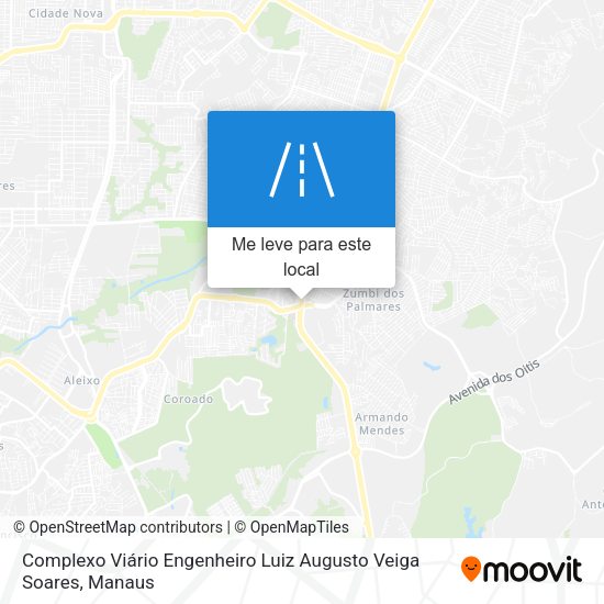 Complexo Viário Engenheiro Luiz Augusto Veiga Soares mapa