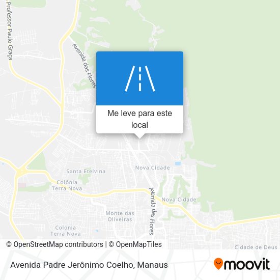 Avenida Padre Jerônimo Coelho mapa
