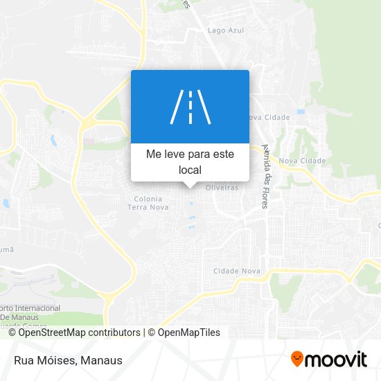 Rua Móises mapa