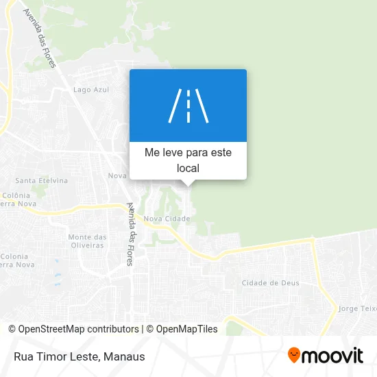 Rua Timor Leste mapa