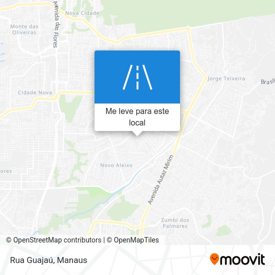 Rua Guajaú mapa