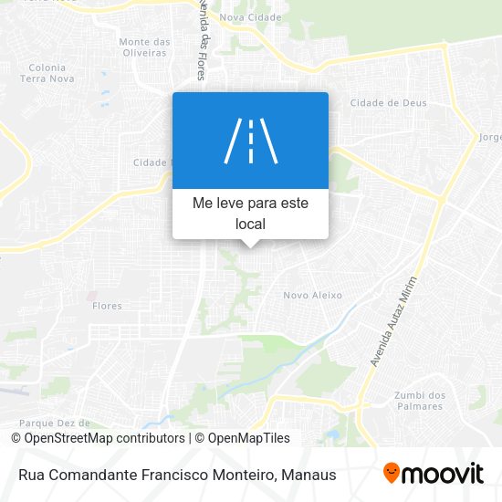 Rua Comandante Francisco Monteiro mapa