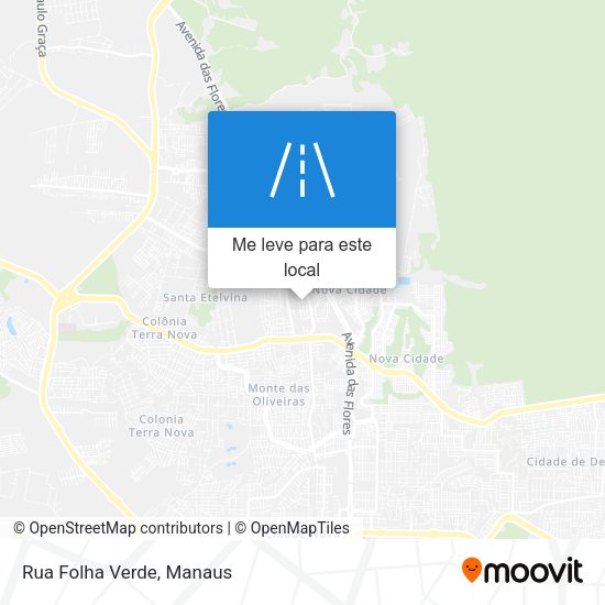 Rua Folha Verde mapa