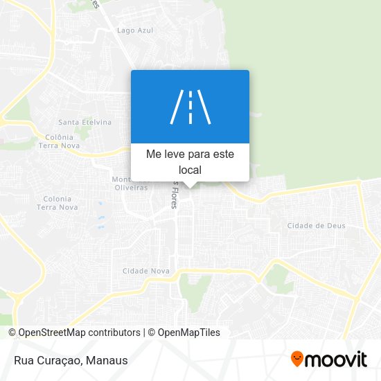 Rua Curaçao mapa