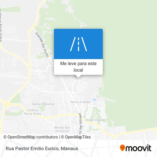 Rua Pastor Emilio Eurico mapa