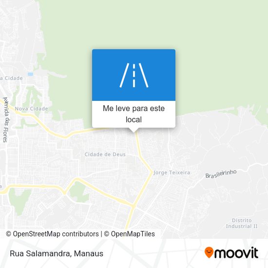 Rua Salamandra mapa